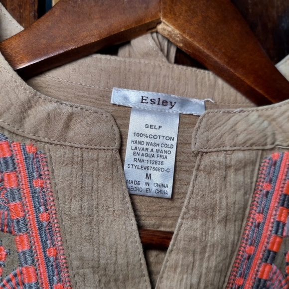 Boho Beige Gauzey Beachy Cotton Maxi Dress - Picture 6 of 6